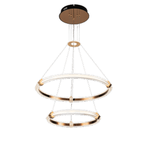FELIX LED LUSTER 58W 3000K CRNA/ZLATNA   FELIX LED LUSTER 58W 3000K CRNA/ZLATNA